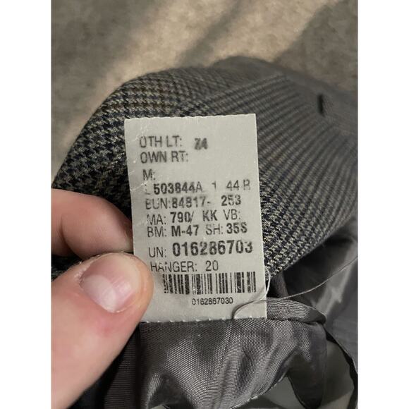 Ralph Lauren Blazer Jacket Mens Size 44R Houndstooth Sports Coat 2 Button - Picture 12 of 14